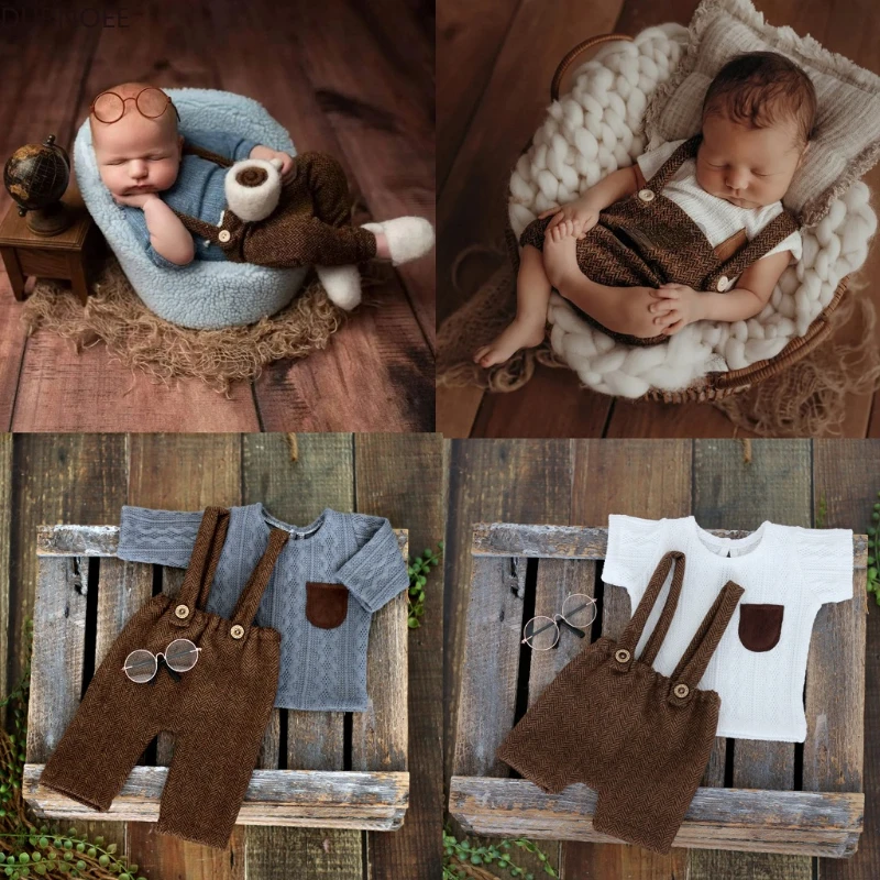 Infant Photography Props Outfit - Accesorios de fotografía recién nacido, traje