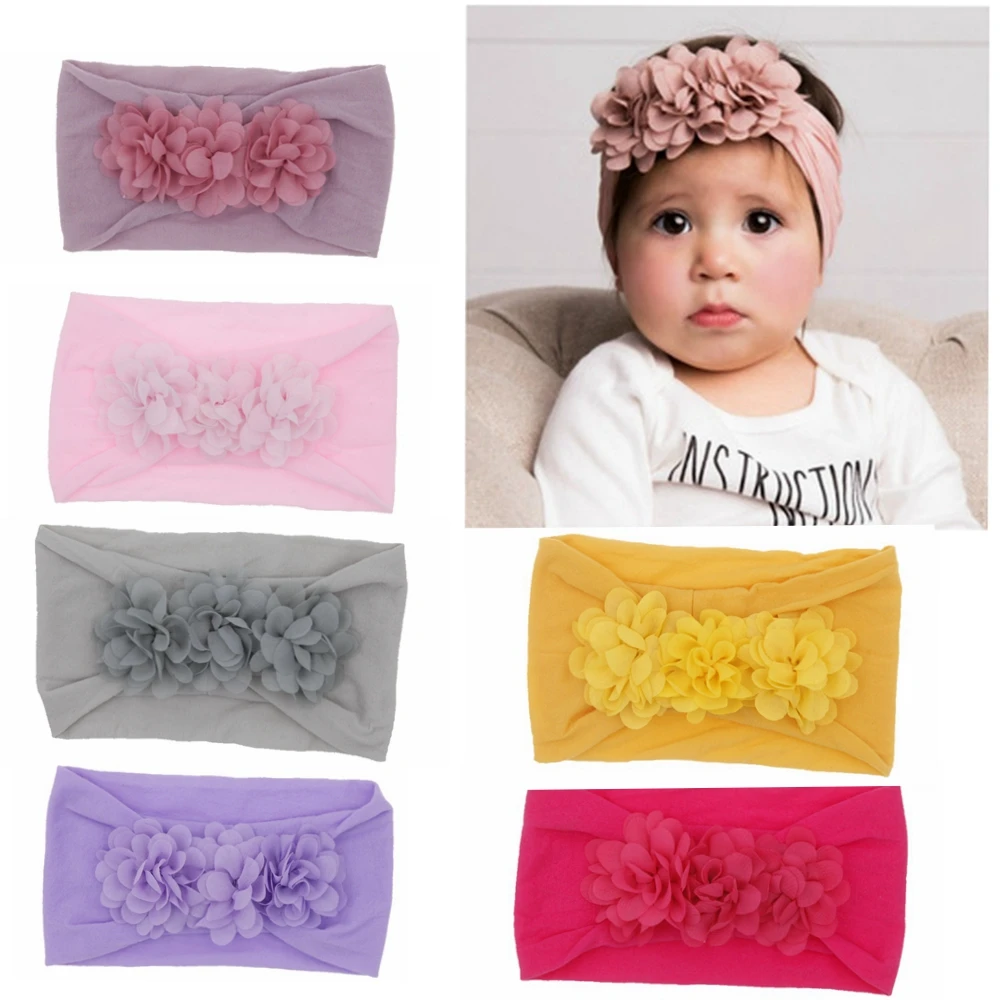 Baby Gear - Diadema de Gasa con Flores para
