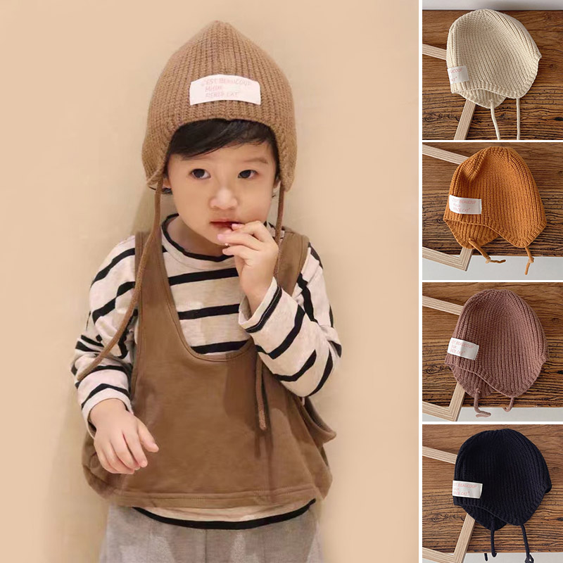 Infant Beanie Hat With Ears - Gorro cálido con protección para los