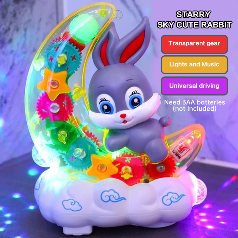 Baby Gear - Patinete de juguete eléctrico Moon Rabbit