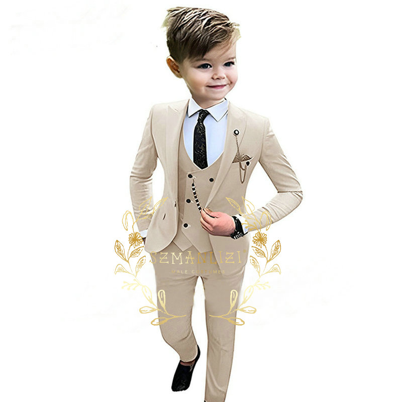 Baby Boy Suit Set Baptism - Conjunto de 3 piezas para niño