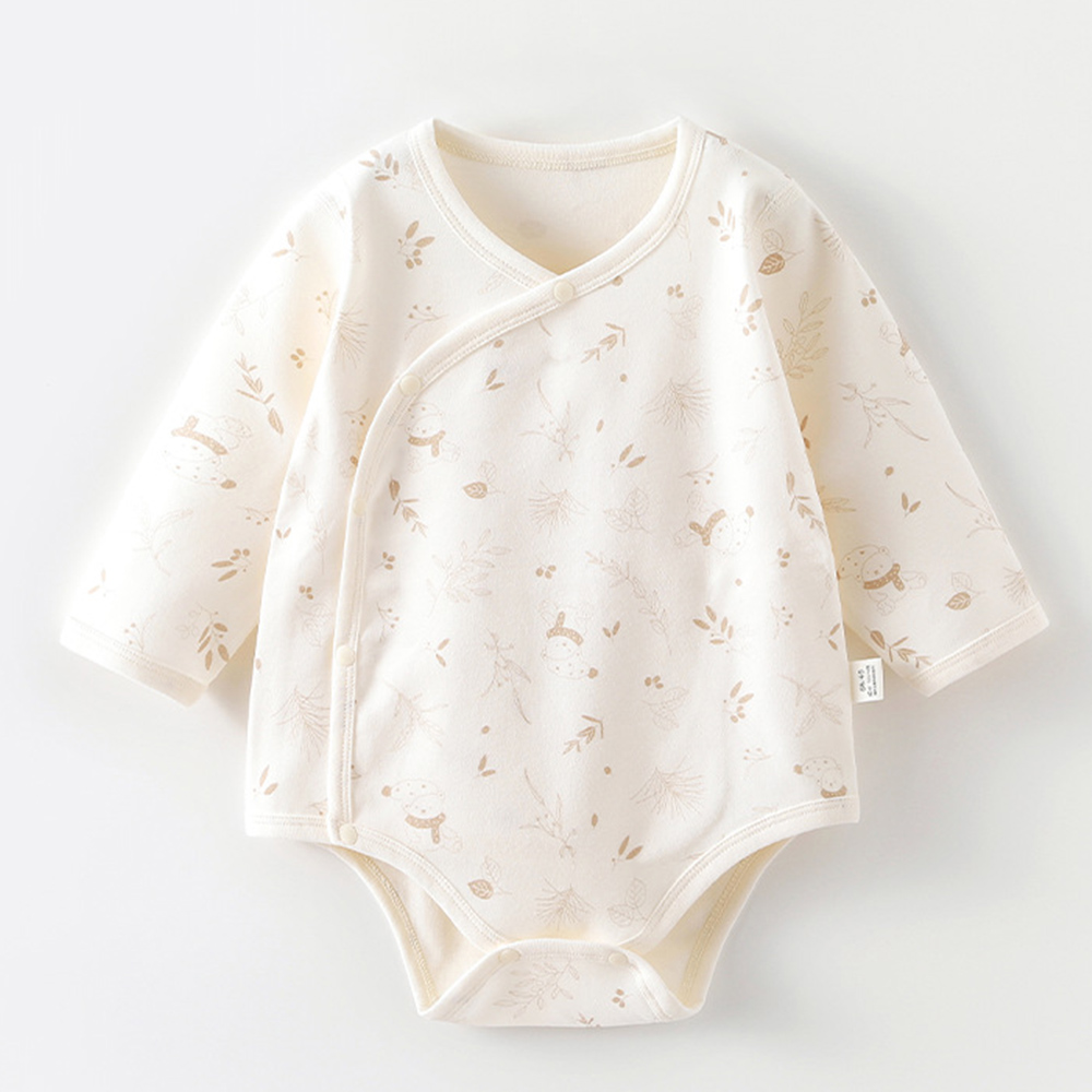 Newborn Baby Girl Romper Floral - Body de manga larga para bebé