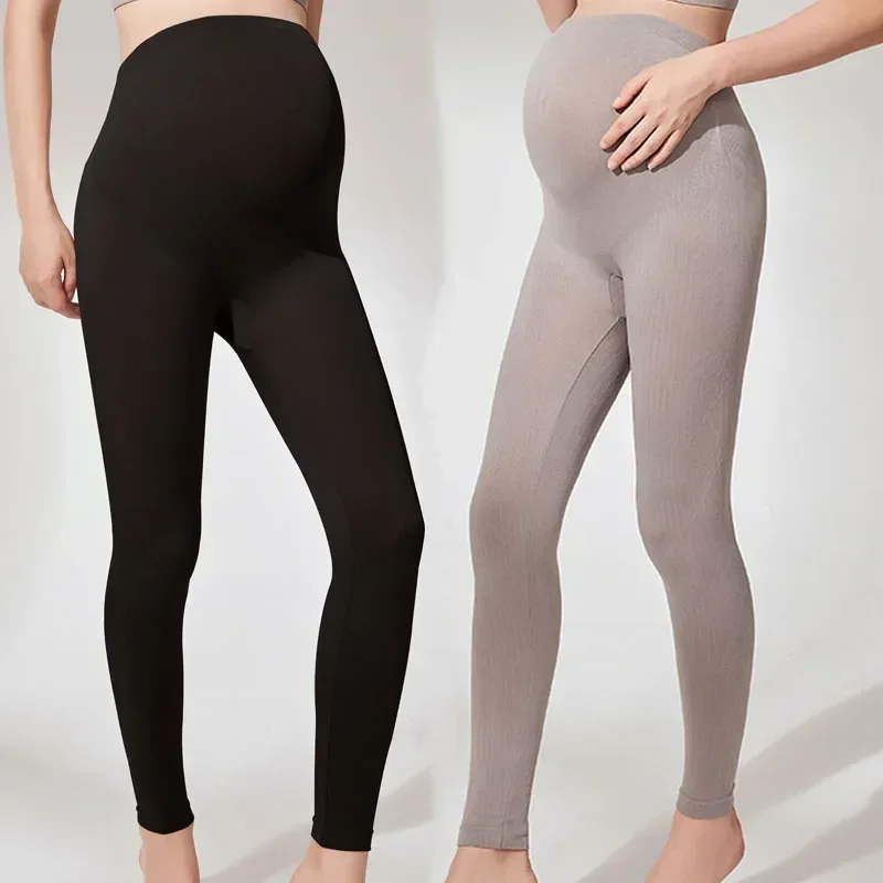 Maternity Wear - Mallas elásticas de cintura alta para