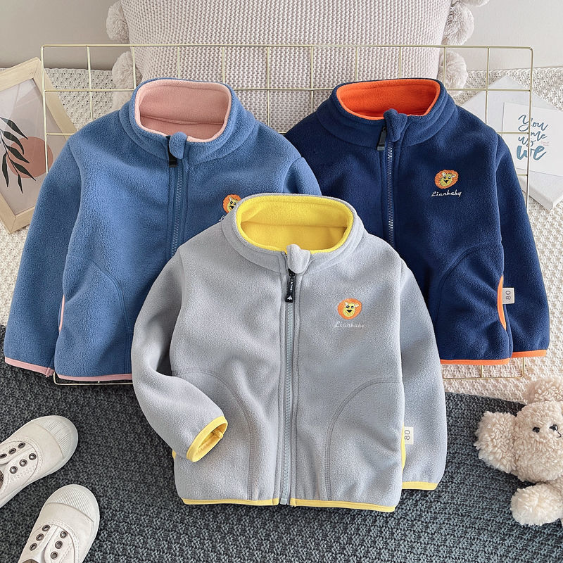 Toddler Boy Winter Fleece Jacket - Nuevo Cárdigan de Forro Polar para