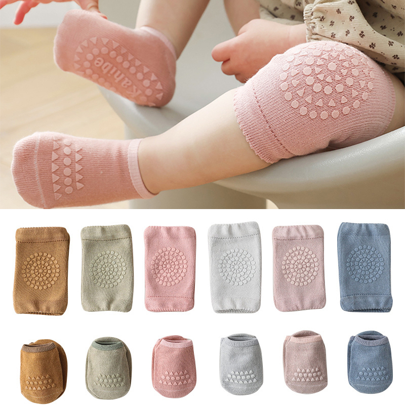 Unisex Baby Socks Non Slip - Rodilleras de seguridad para bebé, conjunto