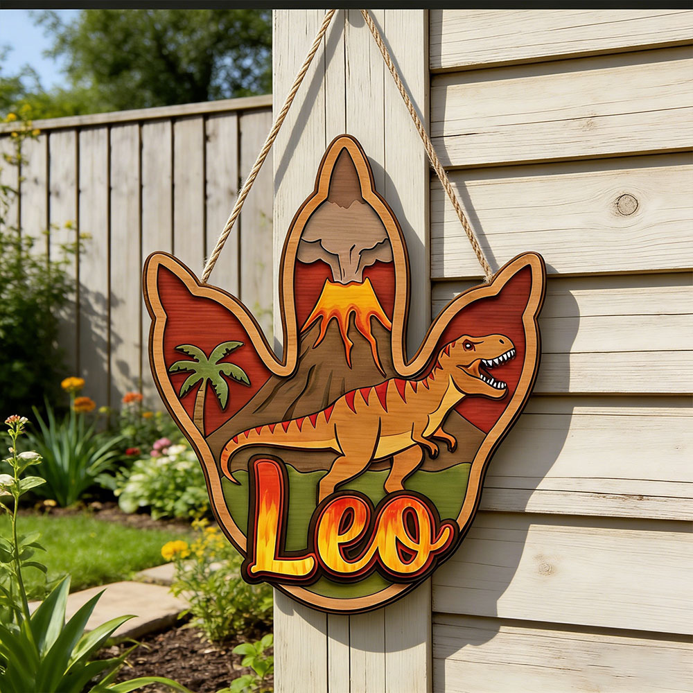 Nursery - Placa Colgante de Madera Personalizada con