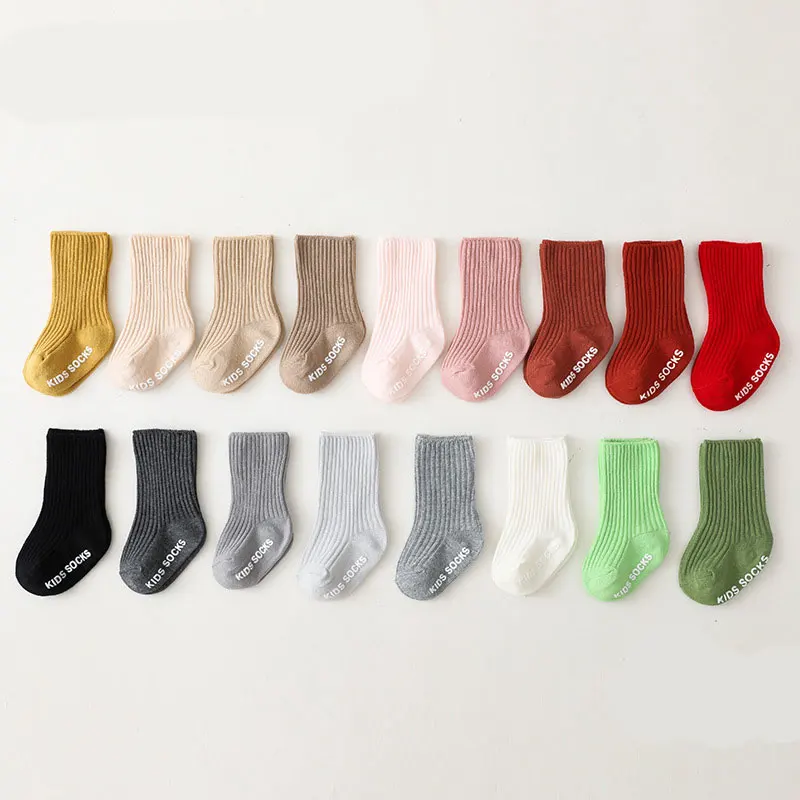Unisex Baby Socks Non Slip - Calcetines antideslizantes de algodón suave para