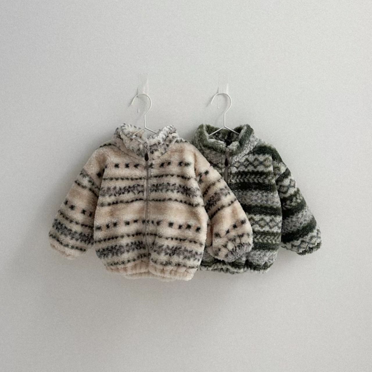 Toddler Boy Winter Fleece Jacket - Abrigo de Felpa Cálido para Bebé,