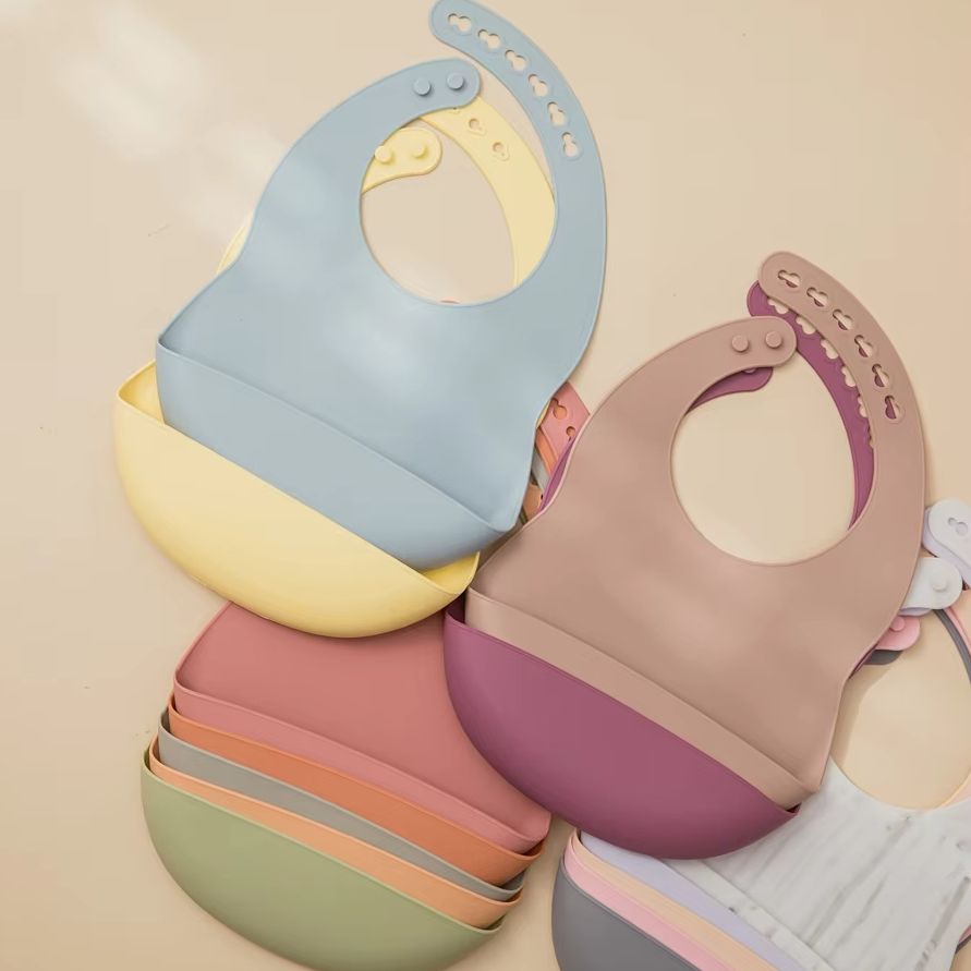 Waterproof Baby Bibs Silicone - Baberos para bebés para la hora