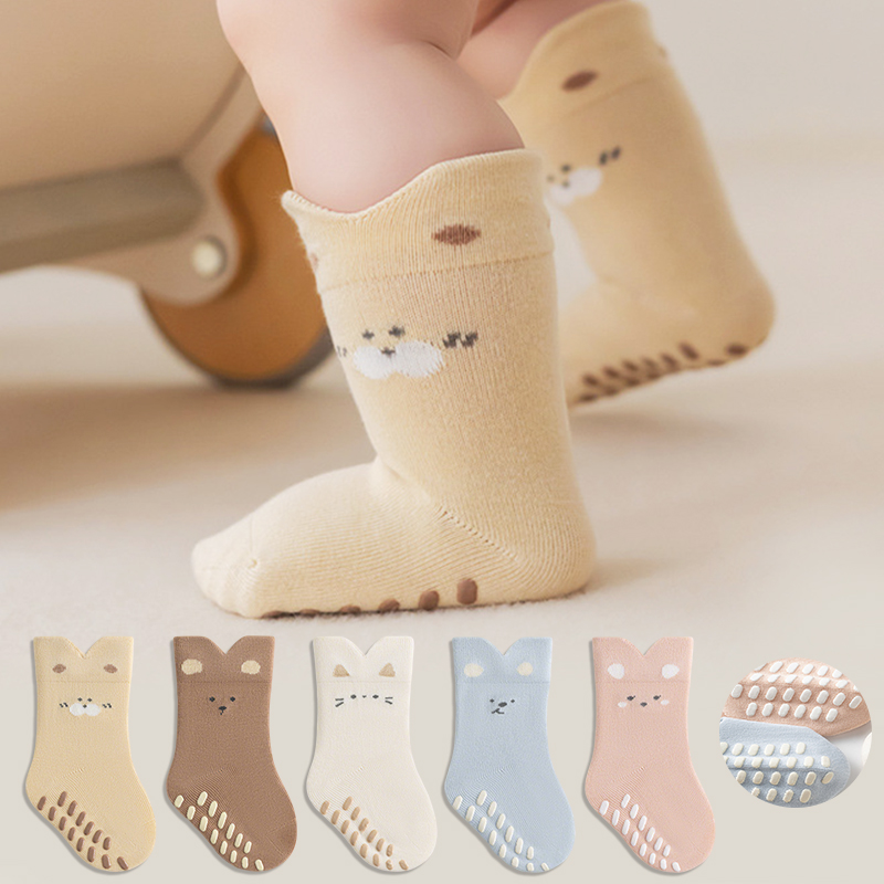 Unisex Baby Socks Non Slip - 3/5 Pares de Calcetines Antideslizantes para