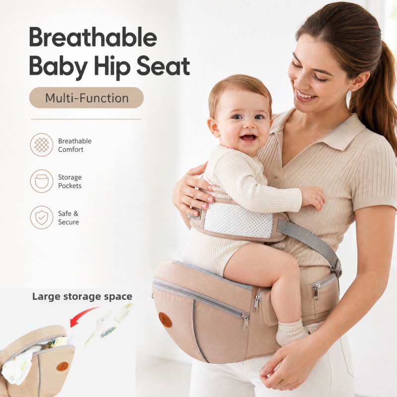 Ergonomic Baby Carrier Newborn To Toddler - Portabebés Ergonómico y Transpirable, Ligero, para