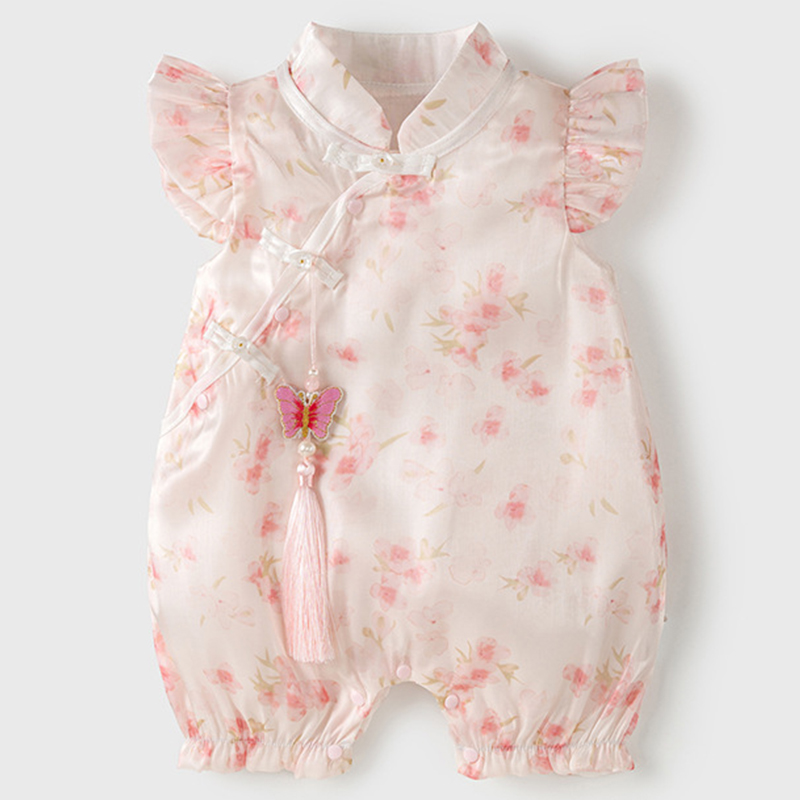 Newborn Baby Girl Romper Floral - Ropa de verano para niñas recién