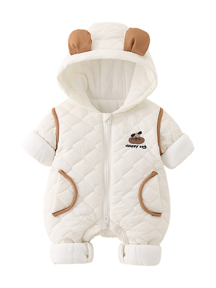 Cotton Baby Onesies Zipper - Conjunto de bebé de algodón cálido