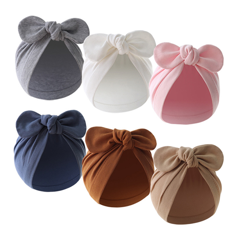 Infant Beanie Hat With Ears - Gorro turbante con Orejas de conejo