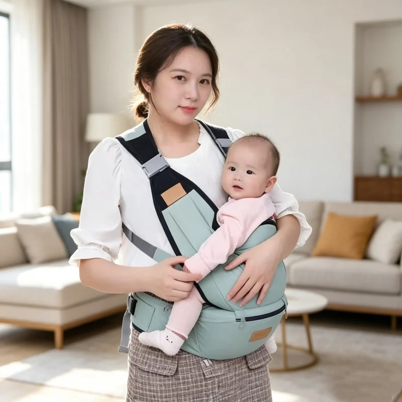 Ergonomic Baby Carrier Newborn To Toddler - Portabebés Ergonómico Multifuncional, Portabebés Ajustable, Anillo