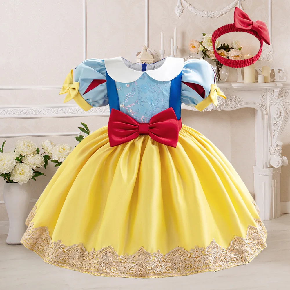 Toddler Girl Tulle Party Dress - Vestido de fiesta de tutú amarillo