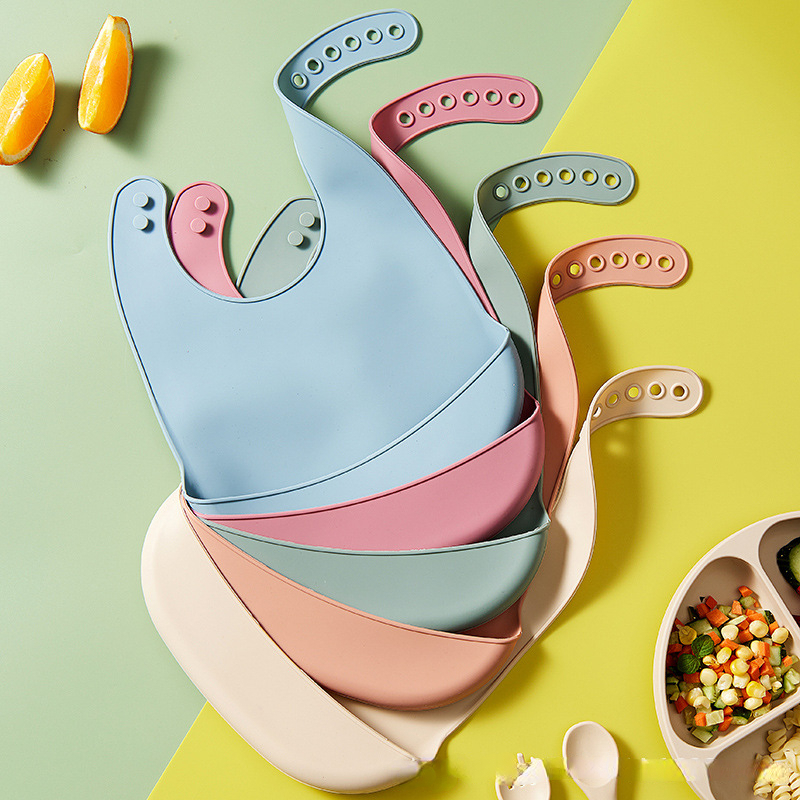 Waterproof Baby Bibs Silicone - Baberos de silicona para bebés, babero