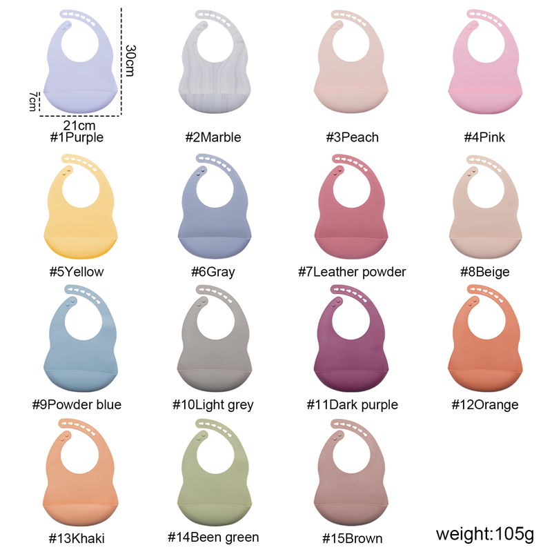 Babero de silicona sin BPA par - Waterproof Baby Bibs Silicone reseña y precio