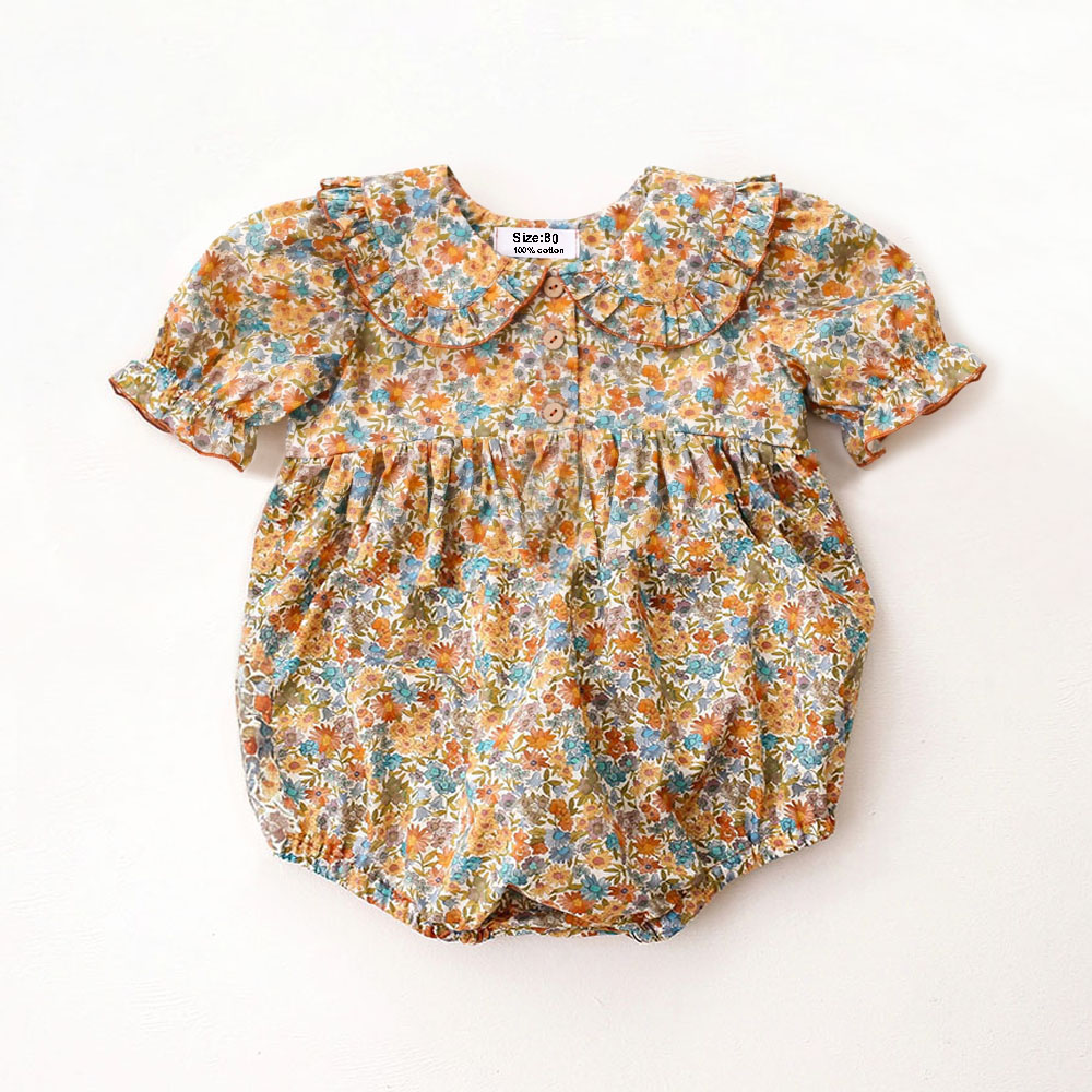 Ropa de Verano para Bebés Reci - Newborn Baby Girl Romper Floral reseña y precio
