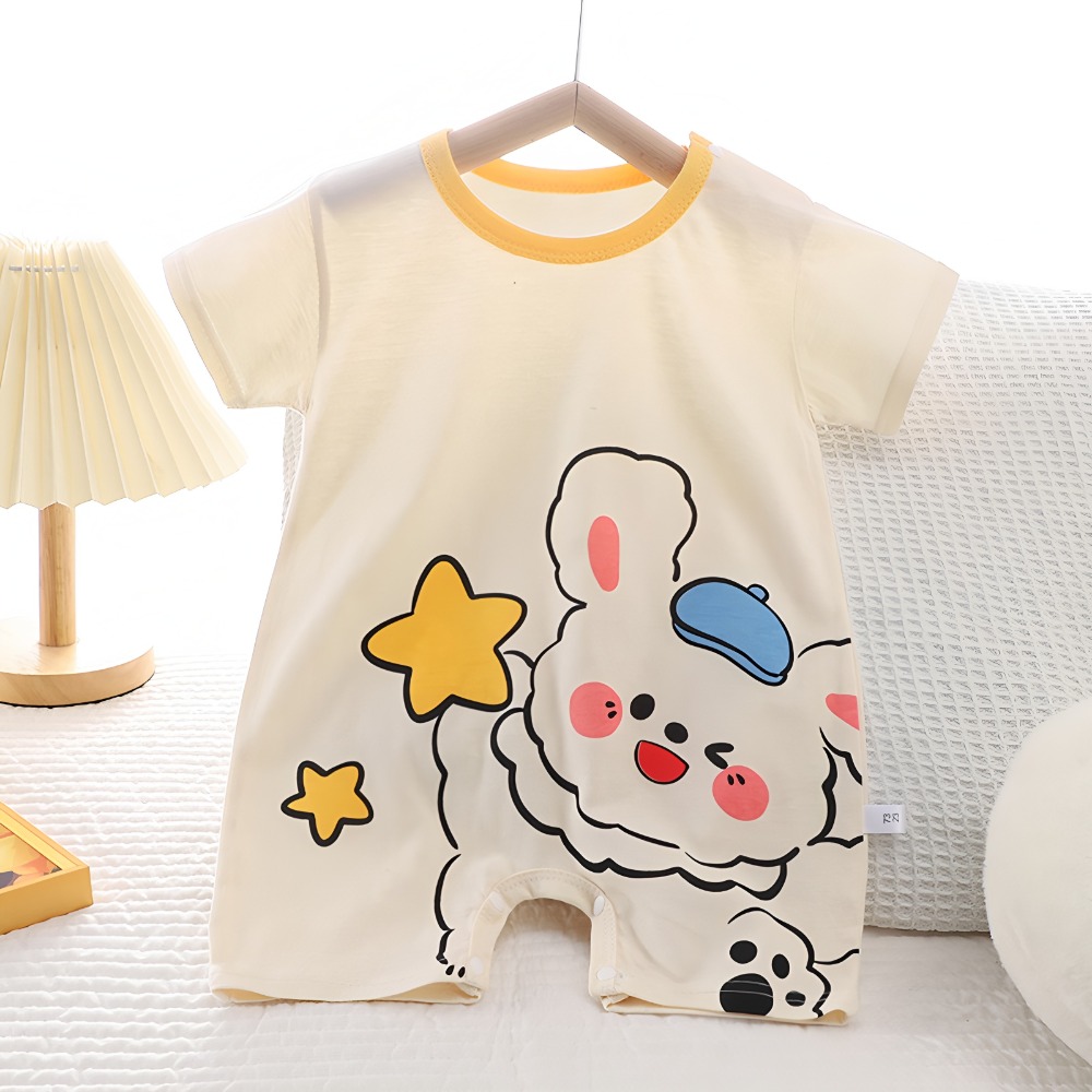 Body de lino y algodón con est - Baby Summer Linen Sleeveless Jumpsuit reseña y precio