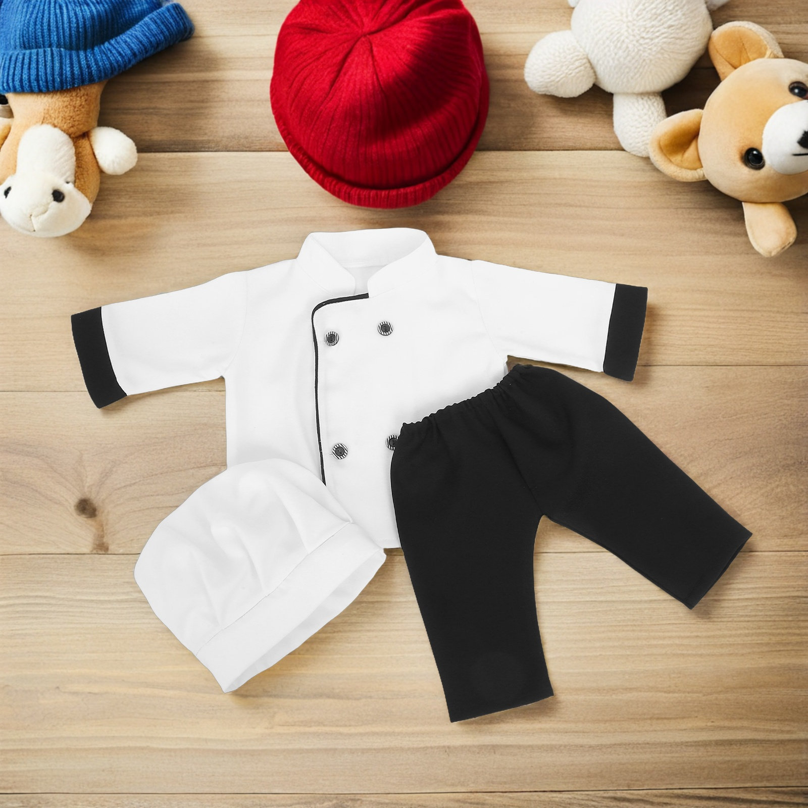 1 Conjunto de Disfraz de Chef  - Infant Photography Props Outfit reseña y precio