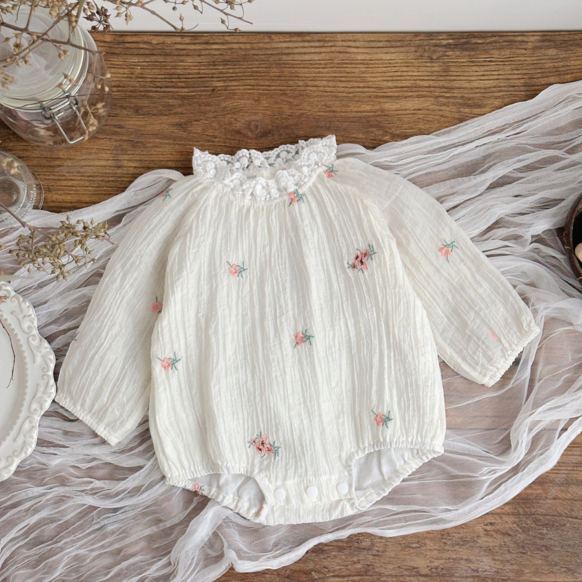 Ropa infantil para bebé recién - Newborn Baby Girl Romper Floral reseña y precio