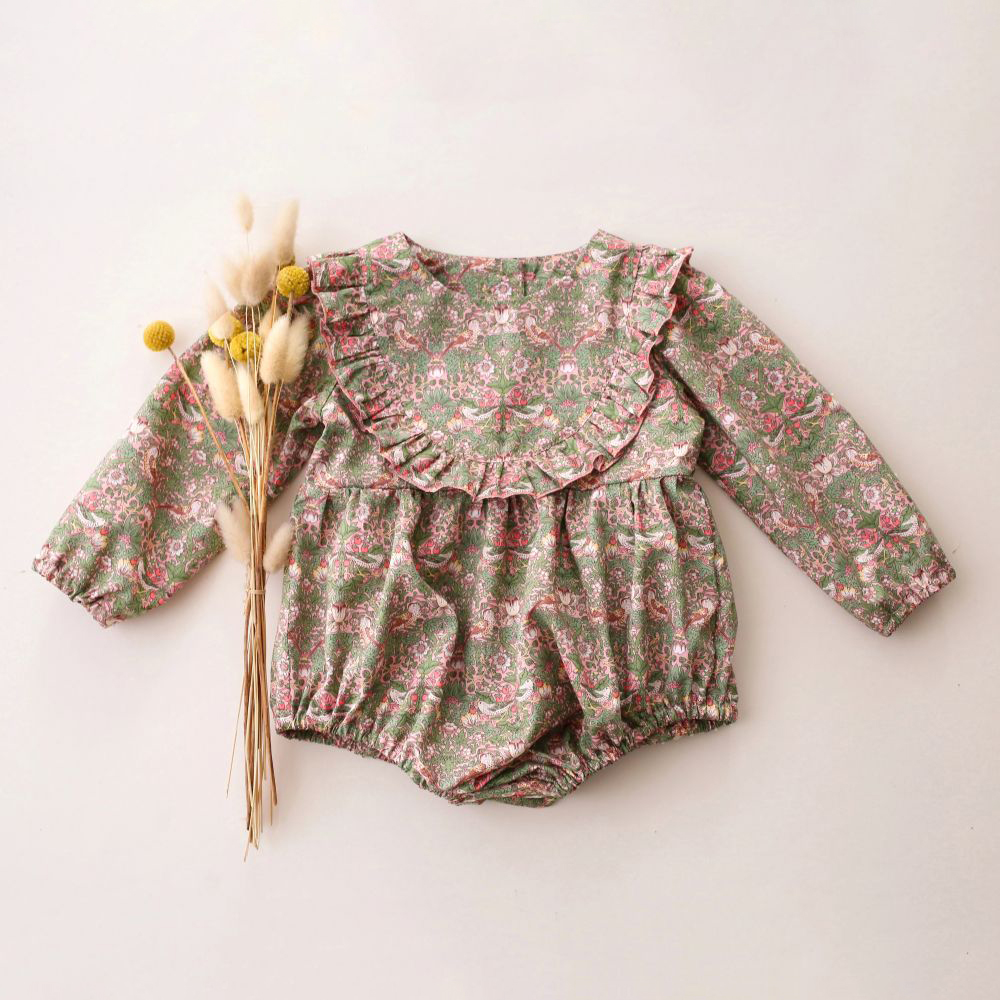 Ropa para niña de 0 a 2 años,  - Newborn Baby Girl Romper Floral reseña y precio