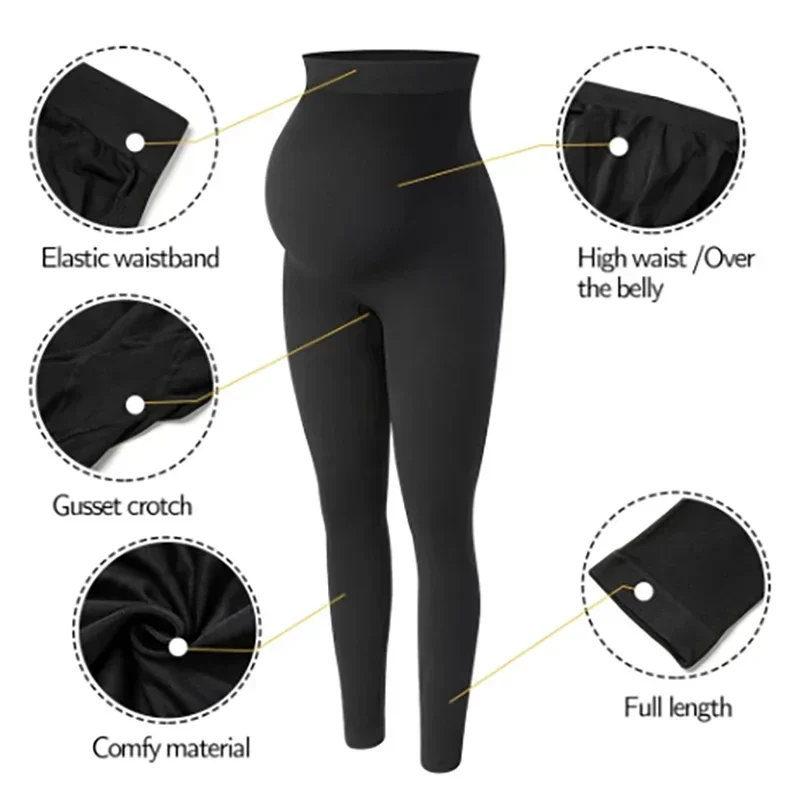 Mallas elásticas de cintura al - Maternity Wear reseña y precio