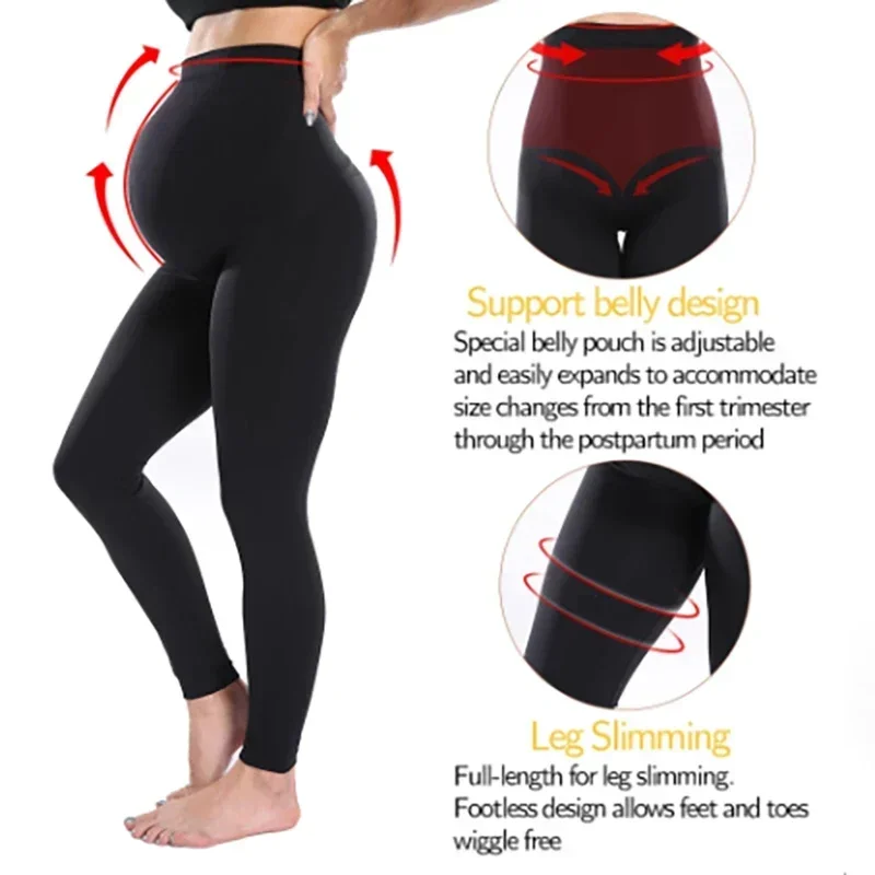 Mallas elásticas de cintura al - Maternity Wear reseña y precio