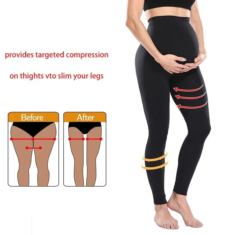 Mallas elásticas de cintura al - Maternity Wear reseña y precio