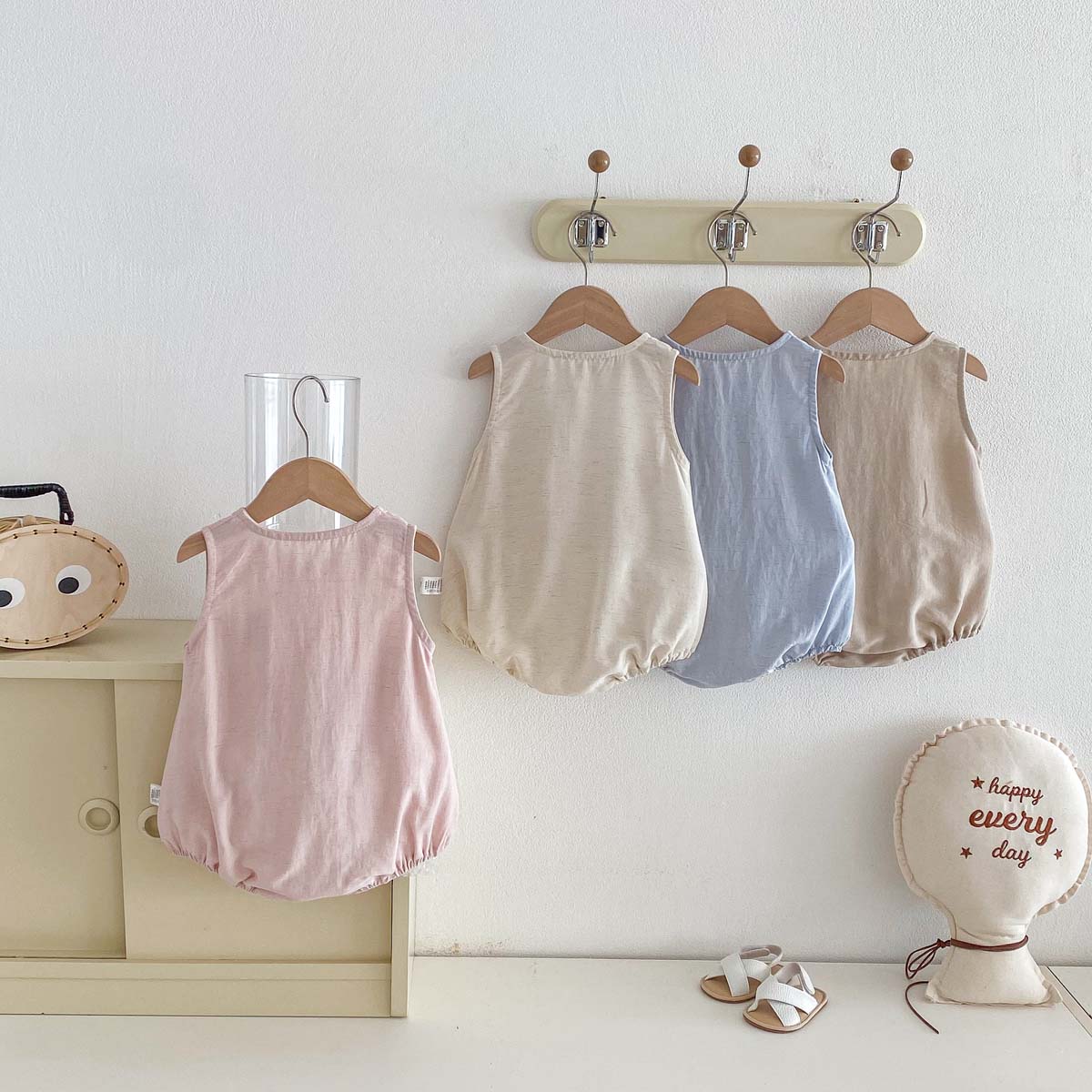 Mono de Verano para Bebé con D - Baby Summer Linen Sleeveless Jumpsuit reseña y precio