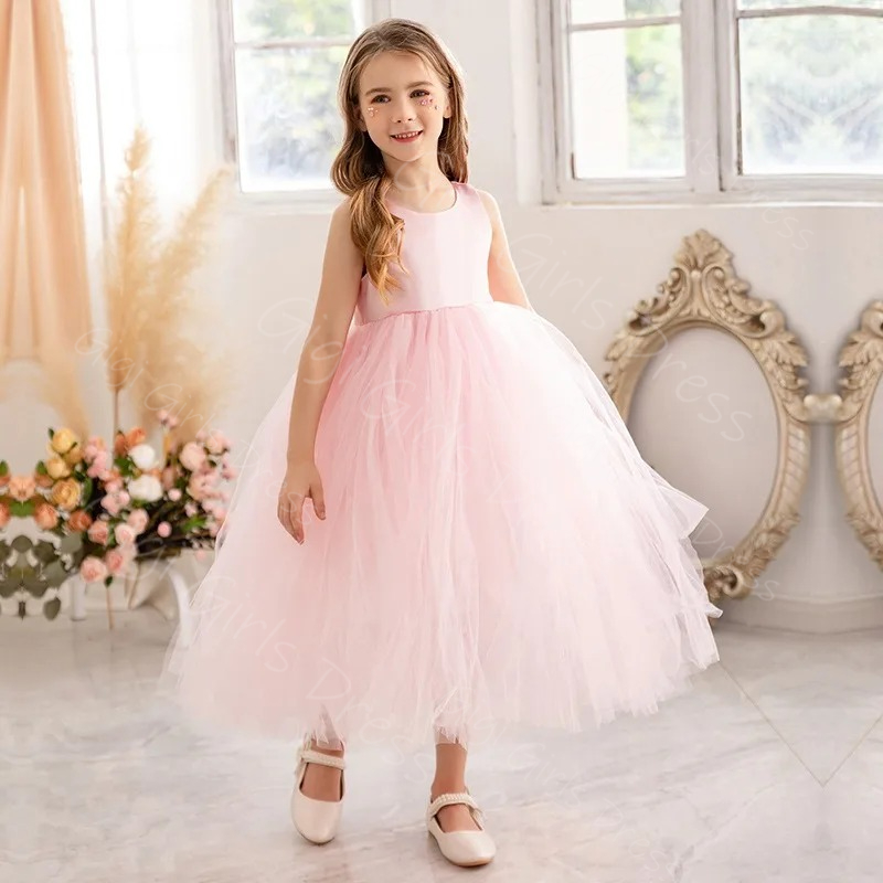 Vestido de niña de flores azul - Toddler Girl Tulle Party Dress reseña y precio