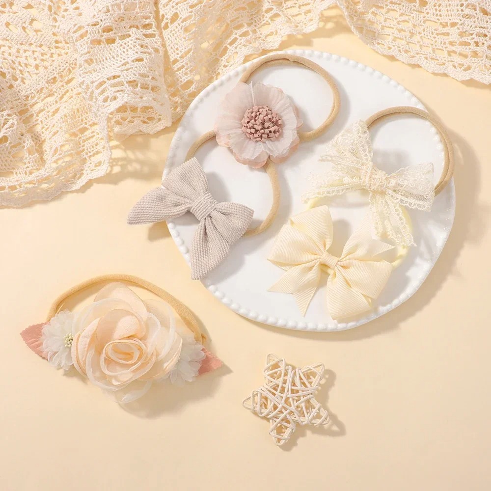 Diadema con lazo de encaje y f - Baby Gear reseña y precio