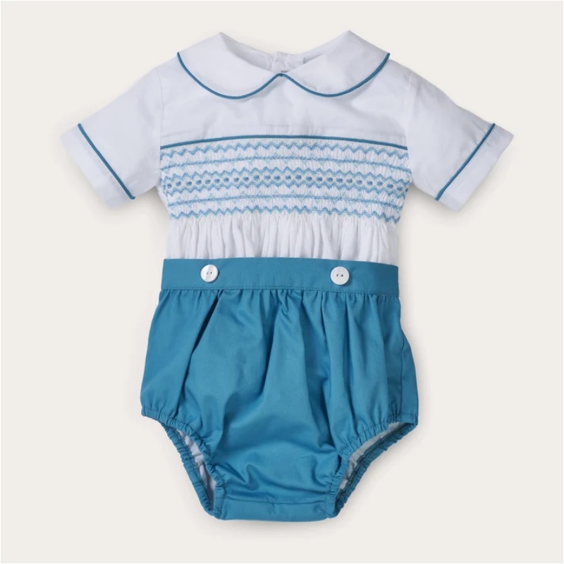 Traje Vintage Azul Bordado a M - Baby Boy Suit Set Baptism reseña y precio