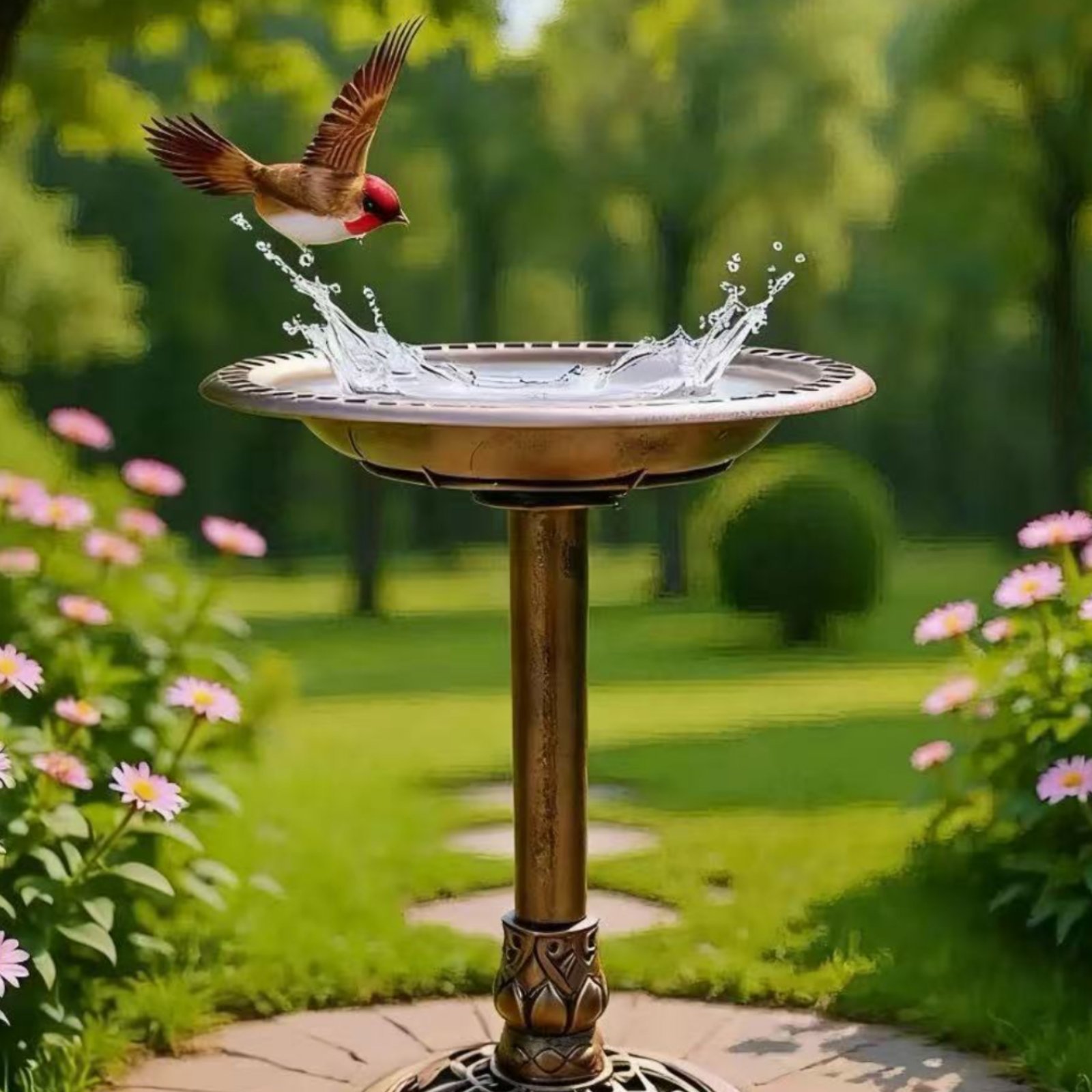 Baño para Pájaros con Estaca p - Feeding reseña y precio