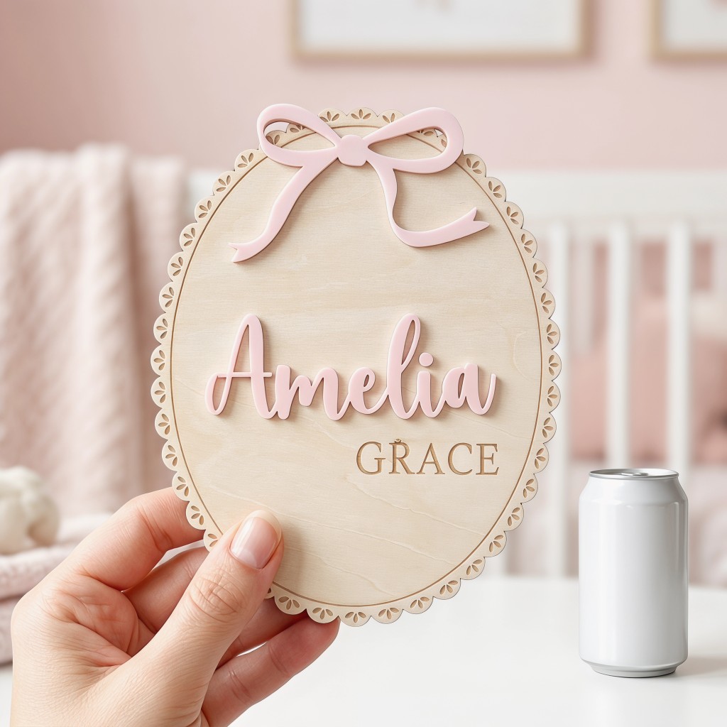 1 Pieza Placa de Madera Person - Nursery reseña y precio
