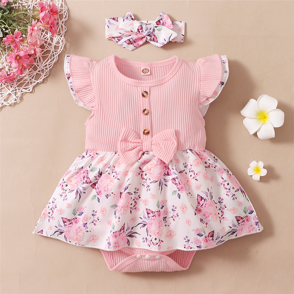 Pelele Floral para niña de 0 a - Newborn Baby Girl Romper Floral reseña y precio