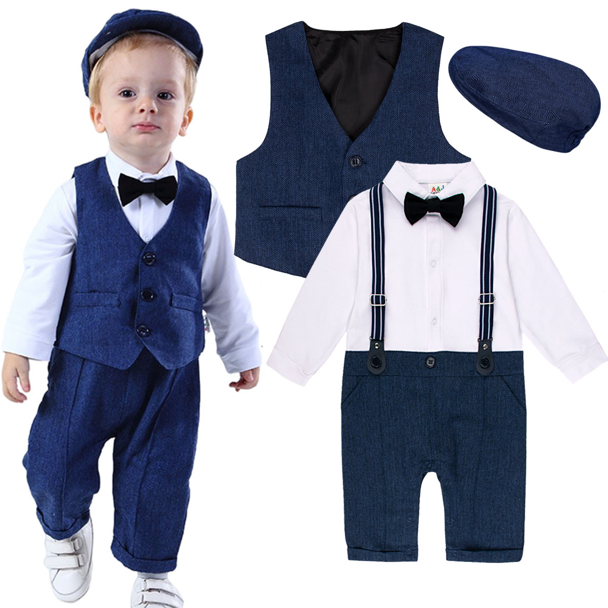 Conjunto de Ropa para Bebé Niñ - Baby Boy Suit Set Baptism reseña y precio
