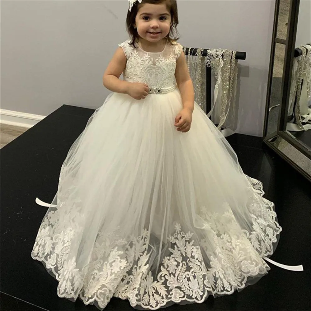 Vestidos de niña de flores con - Toddler Girl Tulle Party Dress reseña y precio