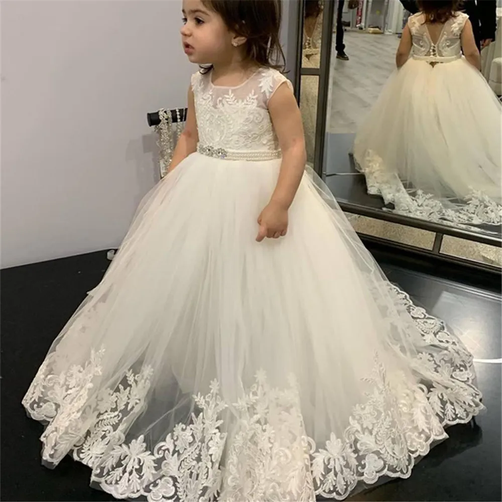 Vestidos de niña de flores con - Toddler Girl Tulle Party Dress reseña y precio