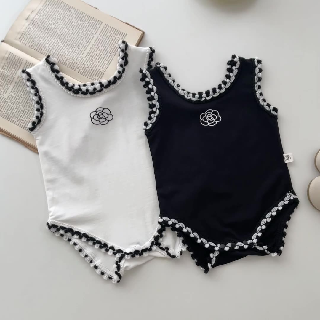 Pelele de lino y algodón para  - Baby Summer Linen Sleeveless Jumpsuit reseña y precio