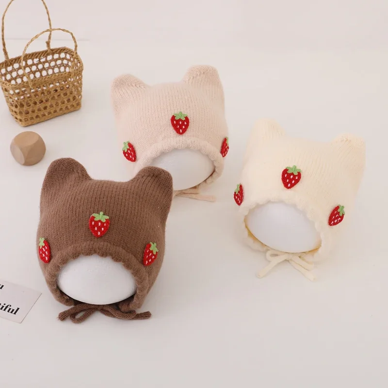 Nuevo gorro de Otoño Invierno  - Infant Beanie Hat With Ears reseña y precio