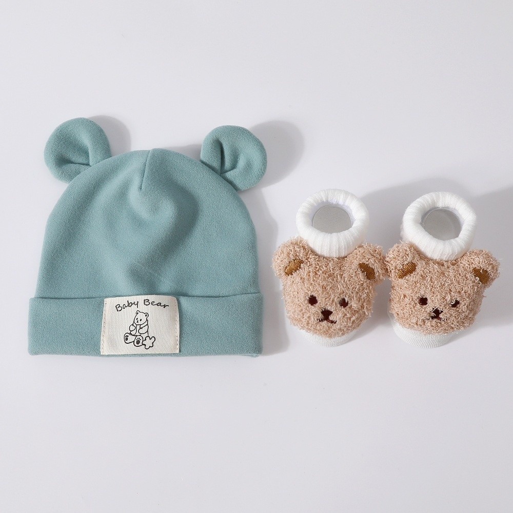 Juego de 2 Piezas de Gorro y C - Infant Beanie Hat With Ears reseña y precio
