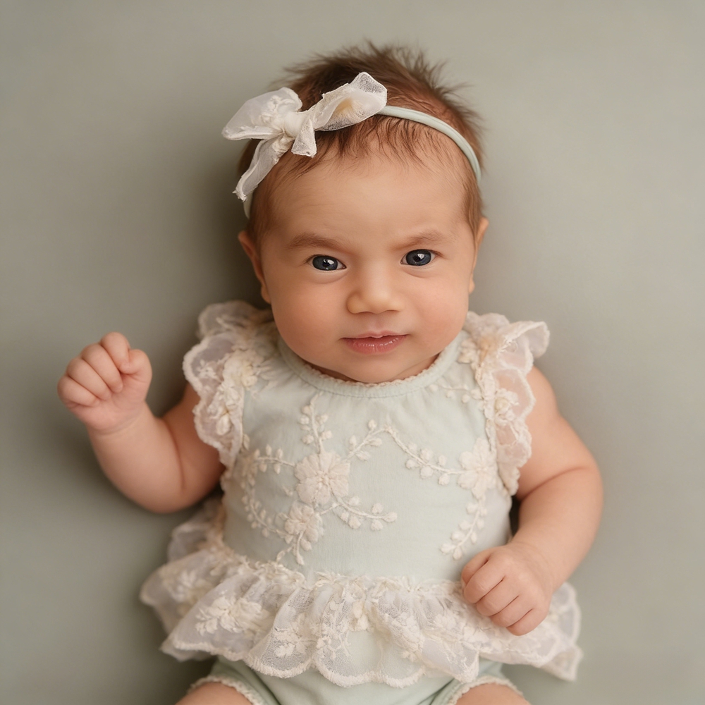 Conjunto de Ropa para Fotograf - Newborn Baby Girl Romper Floral reseña y precio