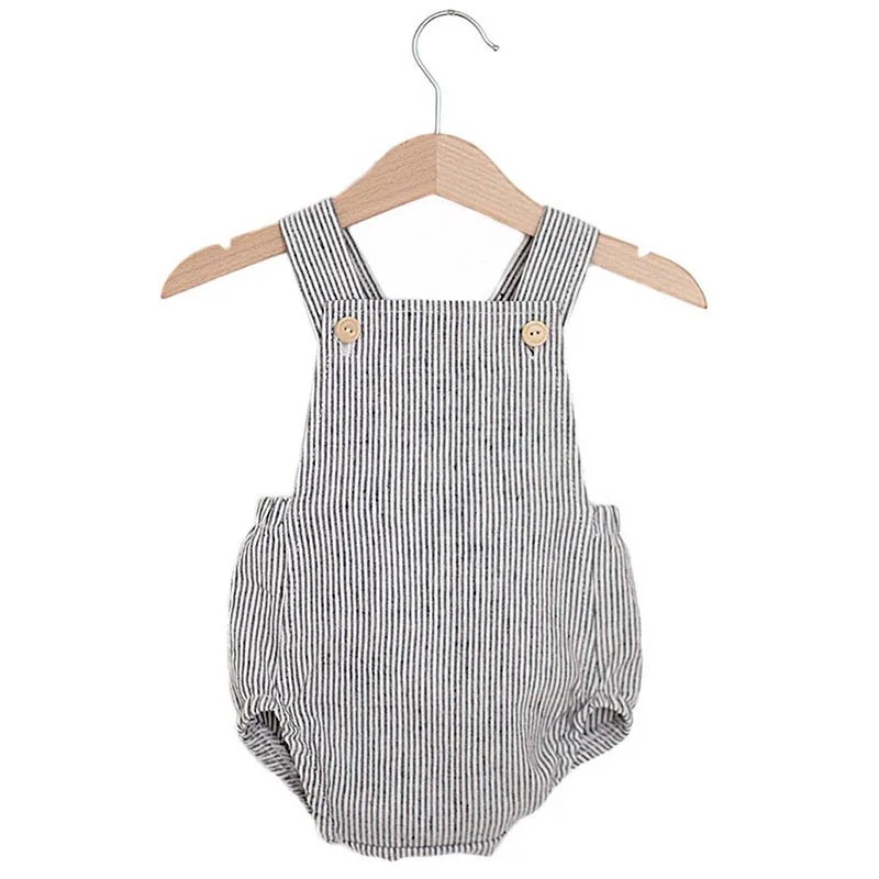 Pelele para bebé recién nacido - Baby Summer Linen Sleeveless Jumpsuit reseña y precio