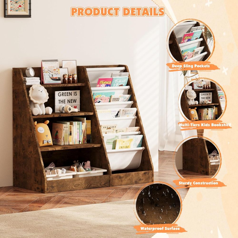 Estantería de Madera de 4 Nive - Nursery reseña y precio
